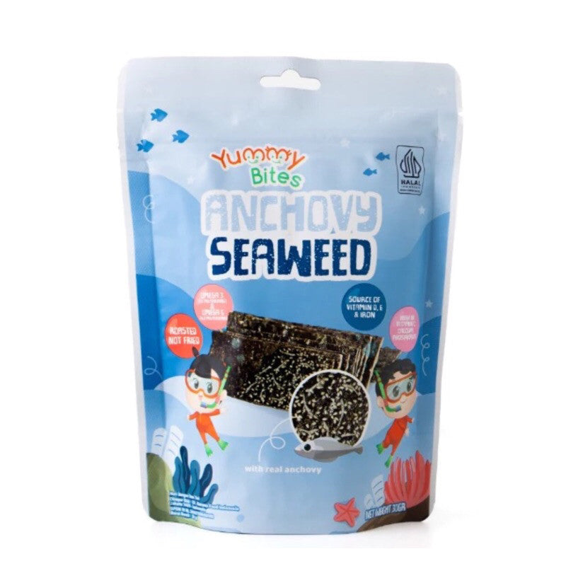 Yummy Bites Cheesy Seaweed & anchovy seaweed.