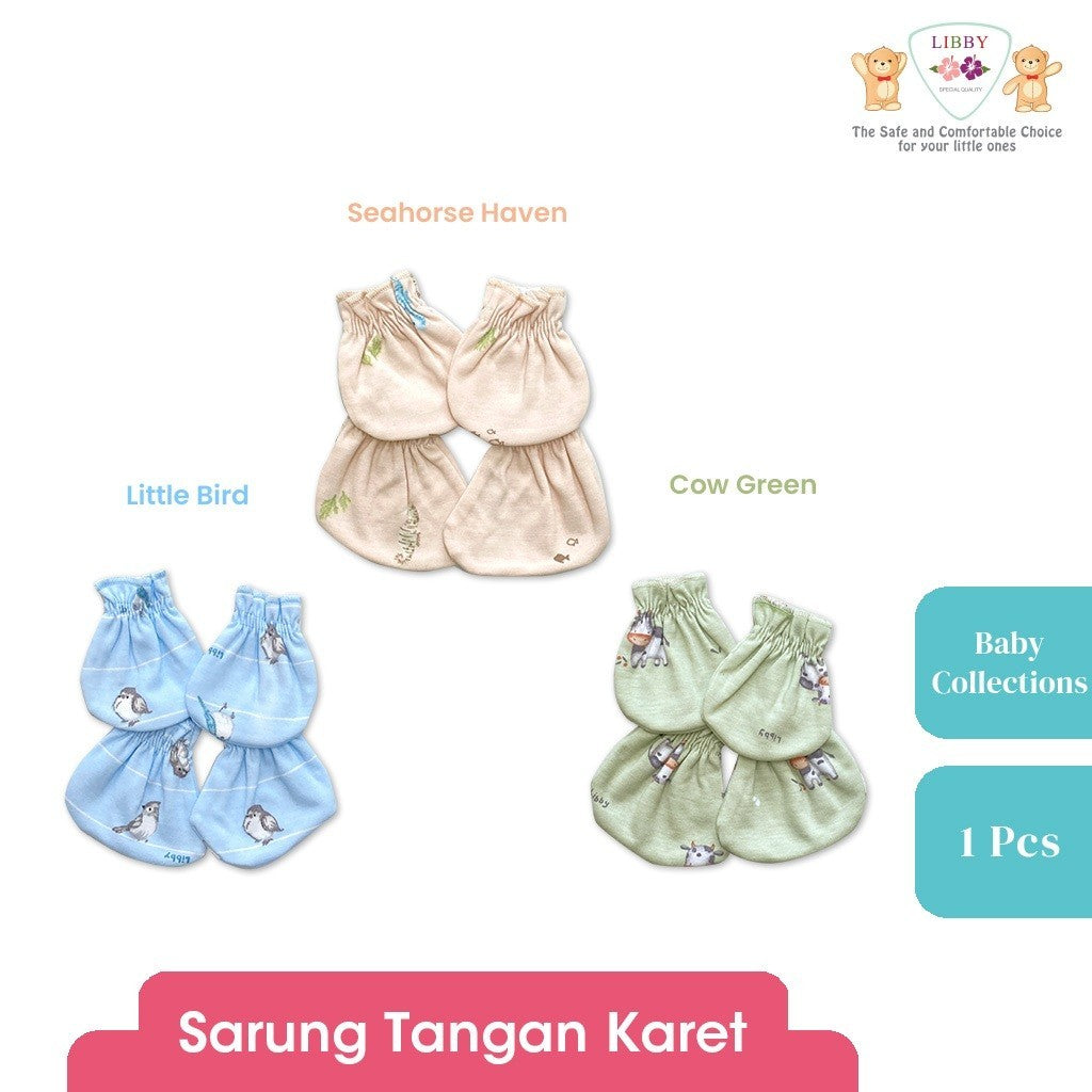 LIBBY Sarung Tangan & Kaki Motif Baby Collection (1pcs/set)