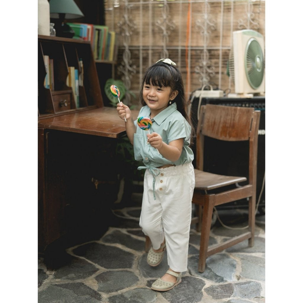 BOHOPANNA - CROP POCKET SHIRT - Atasan Anak Perempuan