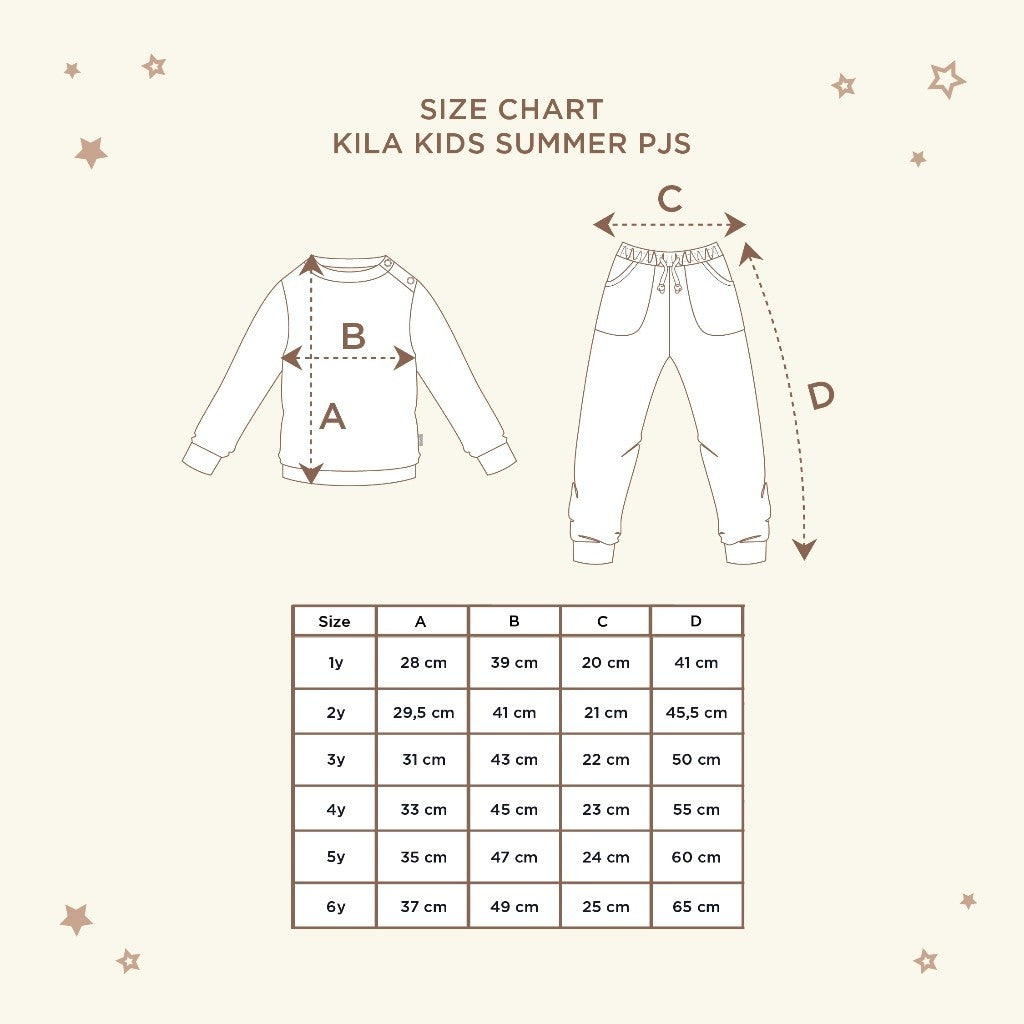 Little Palmerhaus - Kila Kids Summer Pjs (Piyama / Baju Tidur Anak)