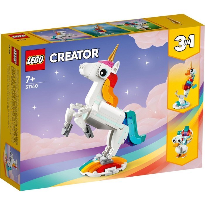 LEGO Creator 31140 Magical Unicorn Building Toy Set (145 Pieces)