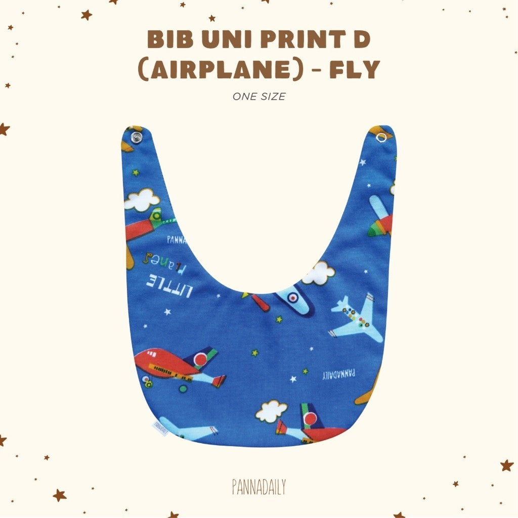 BOHOPANNA - PANNADAILY - BIB UNI PRINT D Airplane - Slabber Bayi