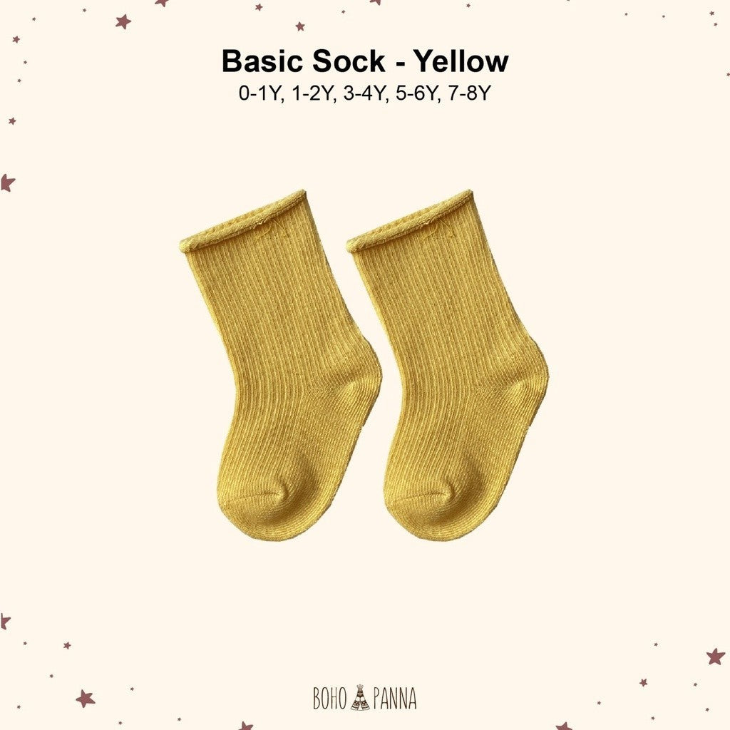 BOHOPANNA - BASIC SOCK - Kaos Kaki Anak 0-4 tahun
