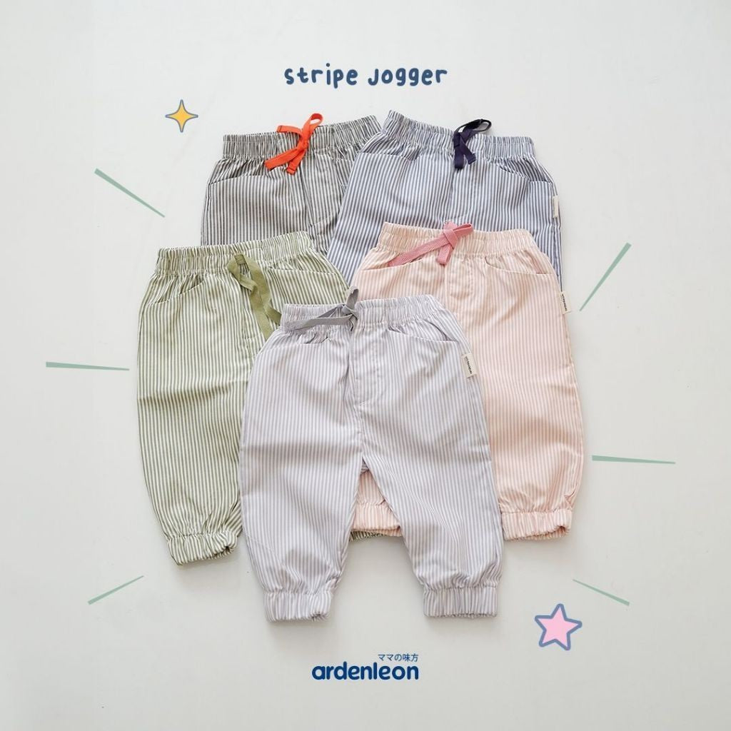 ARDENLEON Celana Panjang Anak Stripe Jogger 1 - 7 Tahun