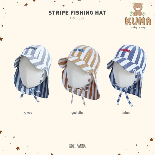 BOHOPANNA - STRIPE FISHING HAT - Topi Anak