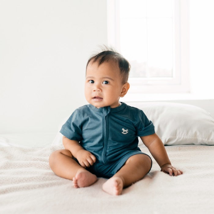 Jumper Bayi Lengan Pendek - Little Palmerhaus Baby Zippy Playsuit 10.0