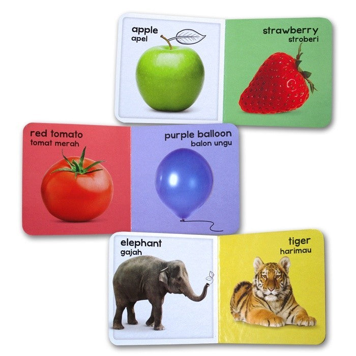 [Ginukginuk] Bilingual My Learning Library AKU PINTAR (English - Indonesian) (1 box isi 8 board books)