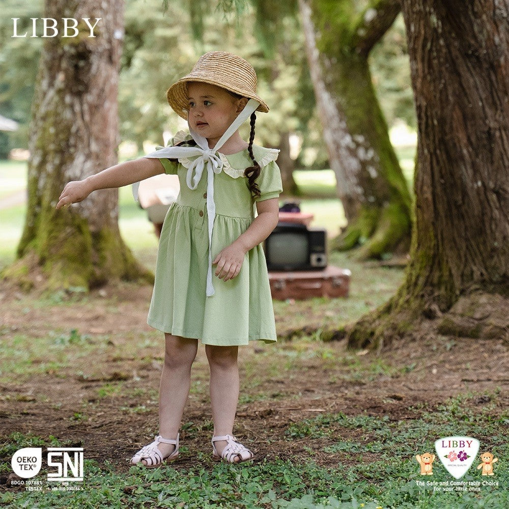 LIBBY Earth Jolie Dress Anak Perempuan 6 Bulan - 6 Tahun (1 Pcs)