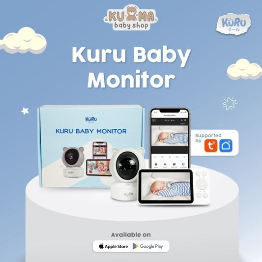 KURU BMC8 5.0" Smart Video Audio Wi-Fi Baby Monitor 360 PTZ Rotation with Tuya Apps