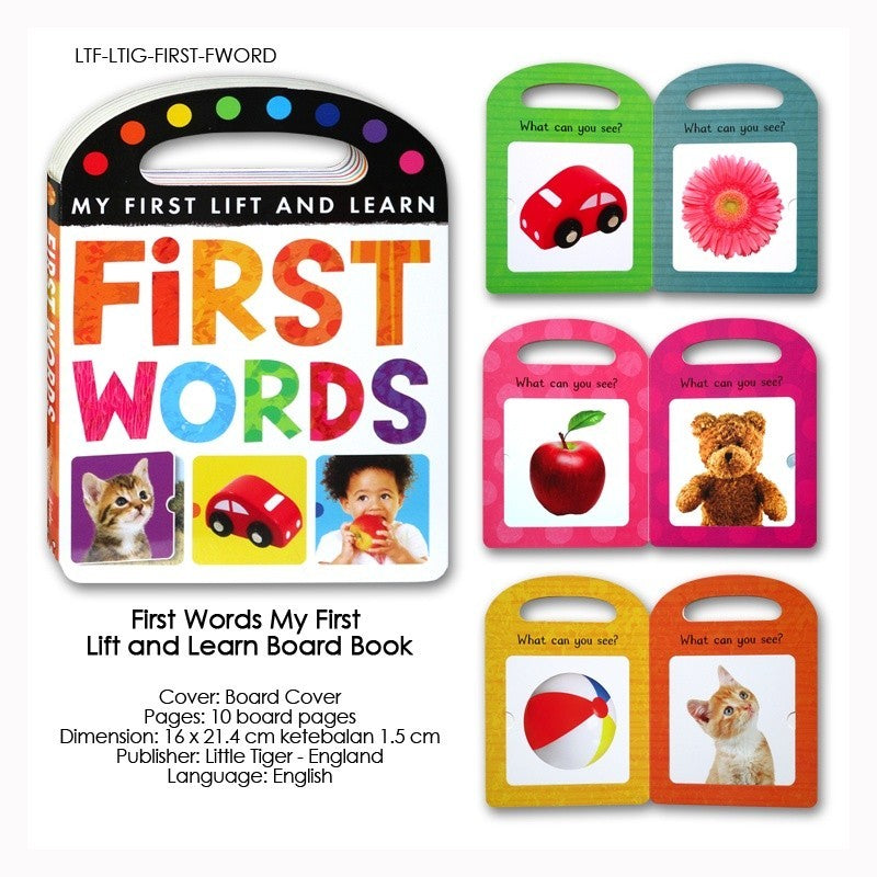 [Little Tiger] Baby Animals / First Numbers / First Colours / First Words My First Lift and Learn Board Book