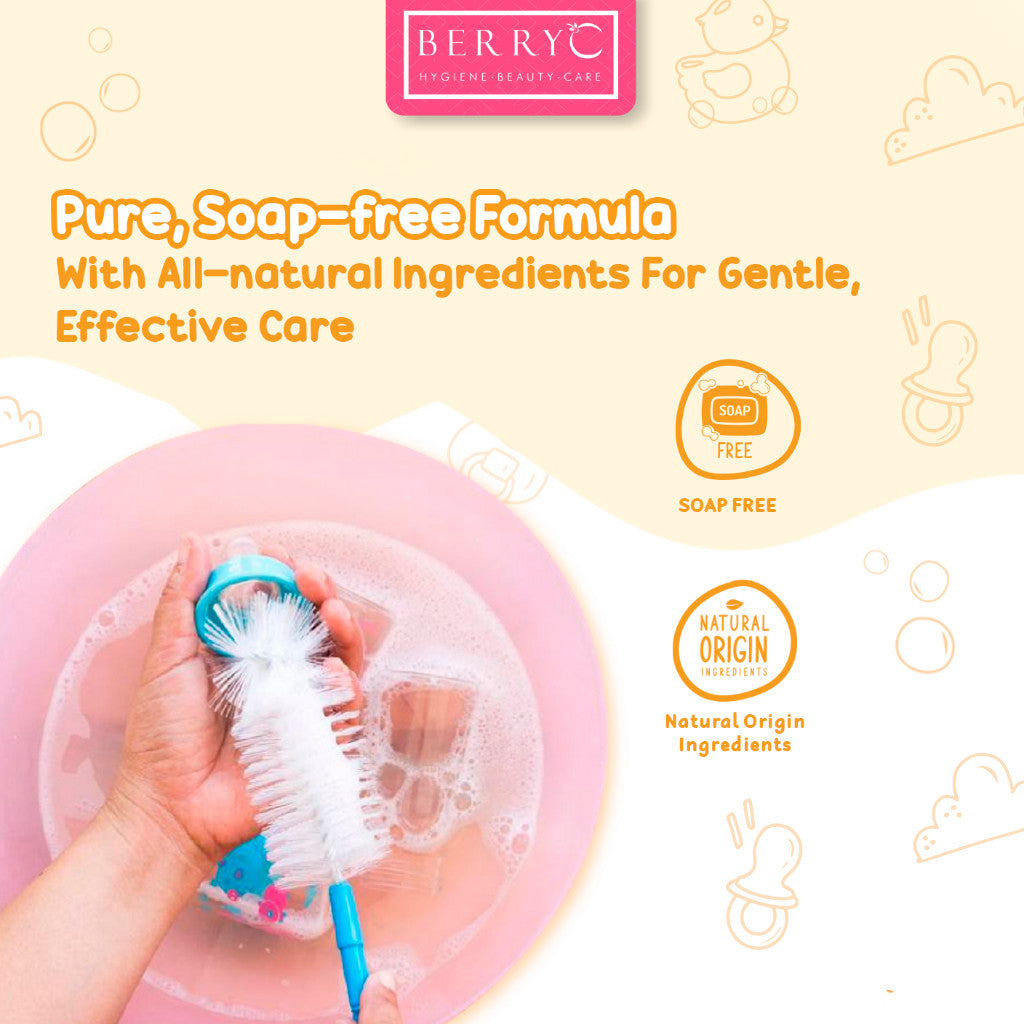 BerryC Food Safe Utensil & Dish Wash 200G 820G Sabun Cuci Botol Susu Bayi Baby Bottle Soap Cleanser