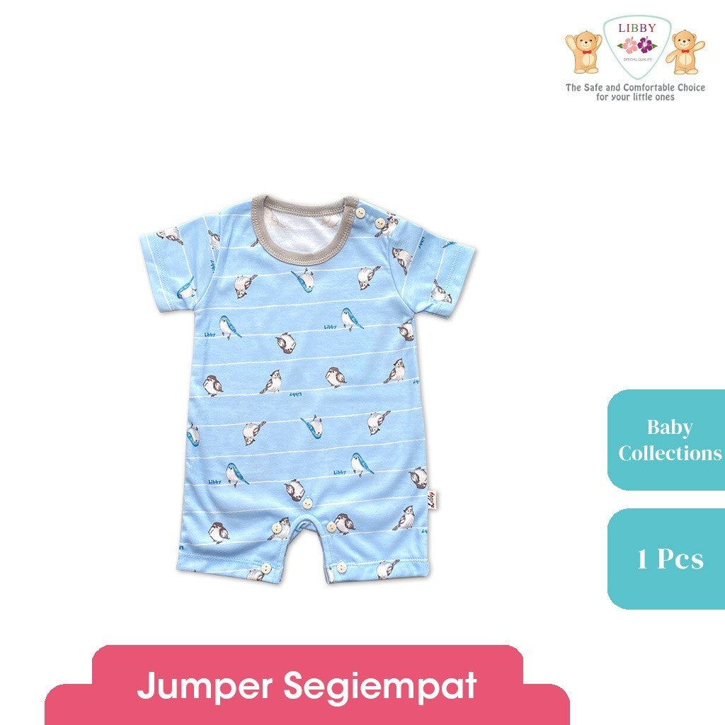 LIBBY Piyama Baju Kodok Newborn Bayi Laki laki Perempuan Motif Baby Collections (1 pcs)-Sleepsuit-Bodysuit-Play Suit-Jumper Pendek-Jumper Panjang