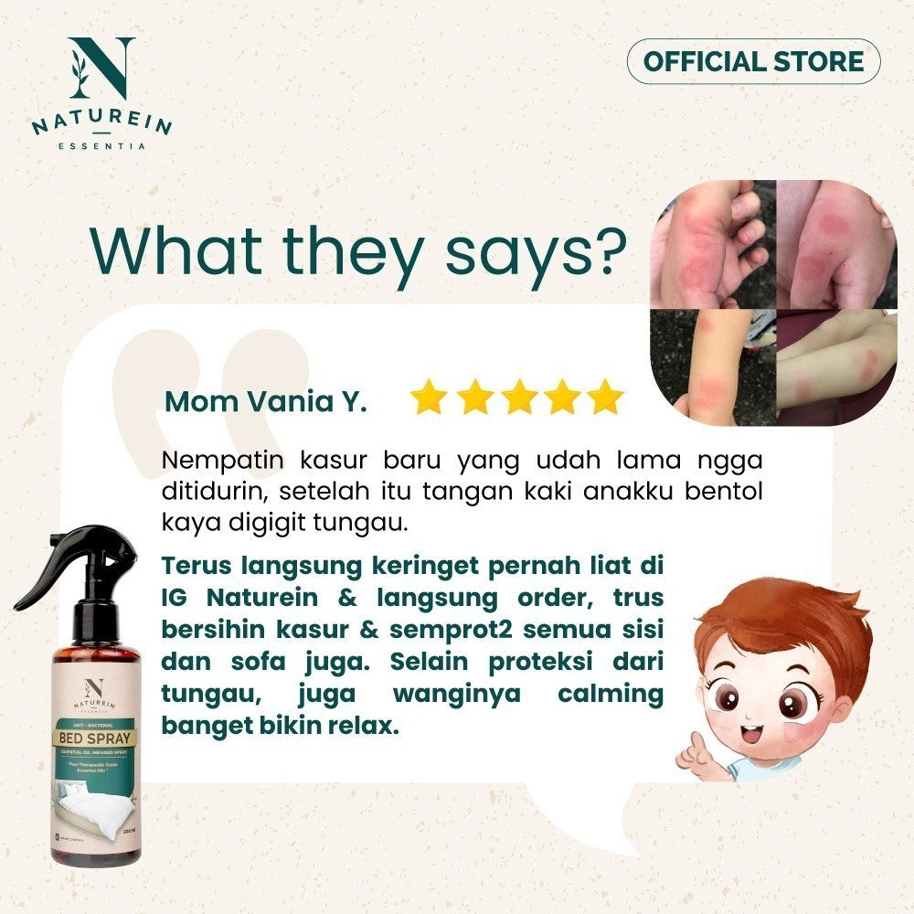 Naturein Bed Spray 100ml Anti Bacterial, Fungus & Virus