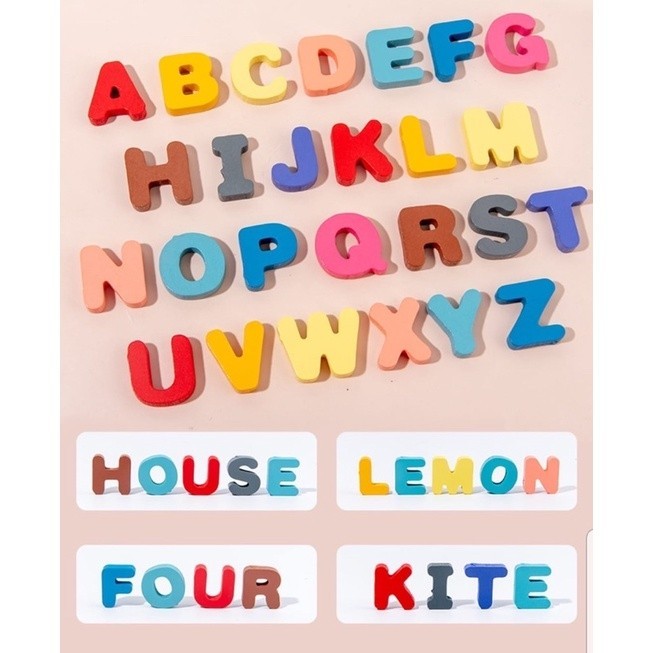 Mainan Edukasi 7in1 Puzzle Kayu Anak Huruf dan Angka Pancing Ikan Montessori Wooden Toys