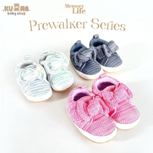 MemoryLife - Prewalker Soft Ribbon | Sepatu Prewalker Premium Bayi Perempuan Umur 0 Bulan - 18 Bulan