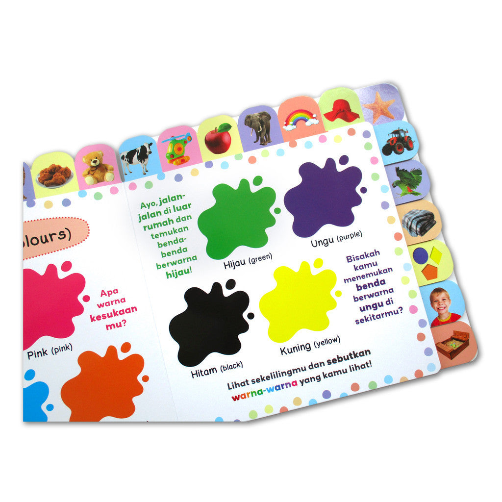 100 Kata Pertamaku Board Book (ada pertanyaan & ajakan kebiasaan baik) - buku edukasi anak [GinukGinuk]