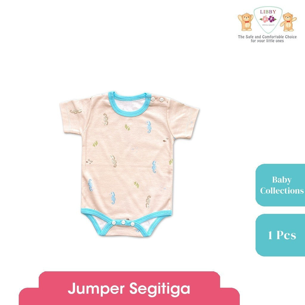 LIBBY Piyama Baju Kodok Newborn Bayi Laki laki Perempuan Motif Baby Collections (1 pcs)-Sleepsuit-Bodysuit-Play Suit-Jumper Pendek-Jumper Panjang