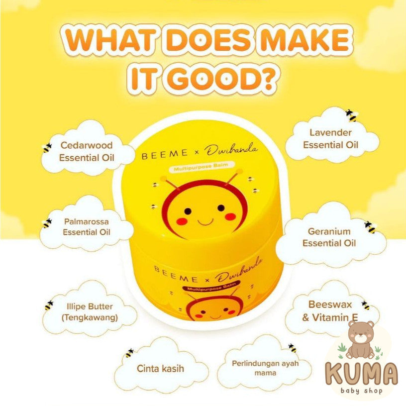 Beeme Multipurpose Balm x Dwihanda Balm Kulit Sensitif Hidrasi Lembab Bayi Anak