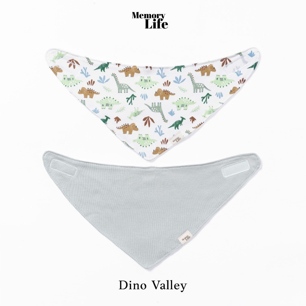 MemoryLife - Drool Catcher 2 Set Bandana Bib | Celemek Bayi Slabber - MemoryLife Essentials