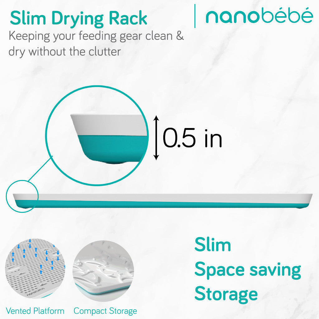 Nanobebe Slim Portable Drying Rack - Rak Pengering Botol Susu Travel