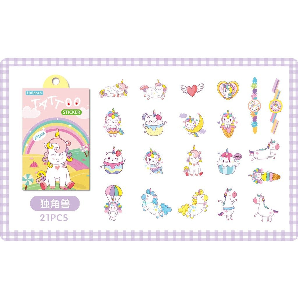 Stiker Tattoo Tato Tempel Sticker tatto anak 21pcs