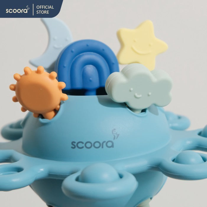 Scoora Premium Silicone Teether Pull Toys Mainan Sensorik Gigitan Bayi