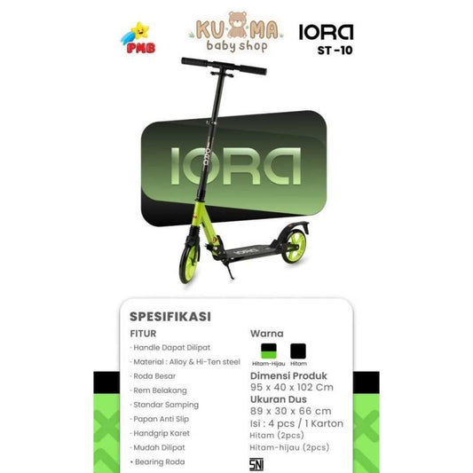 Mainan Anak PMB Scooter Sekuter Roda 2 Dorong OTOPED IORA SCOOTER ST10