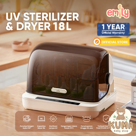 Emily UV Sterillizer & Dryer 18L 210 W Esc 19504 / Sterillizer Botol Bayi