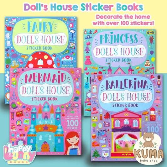 Mermaid/Ballerina/Fairy/Princess Doll's House Sticker Book (Decorate The Palace With Over 100 Stickers!) [Igloo Books]