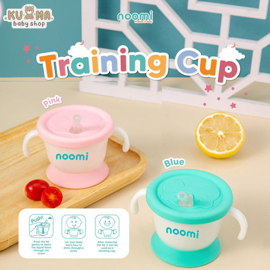 Noomi - Training Cup | Gelas Training Minum Sedotan Anti Tumpah Bayi dan Anak