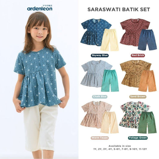 ARDENLEON Setelan Anak Perempuan Saraswati Batik Set