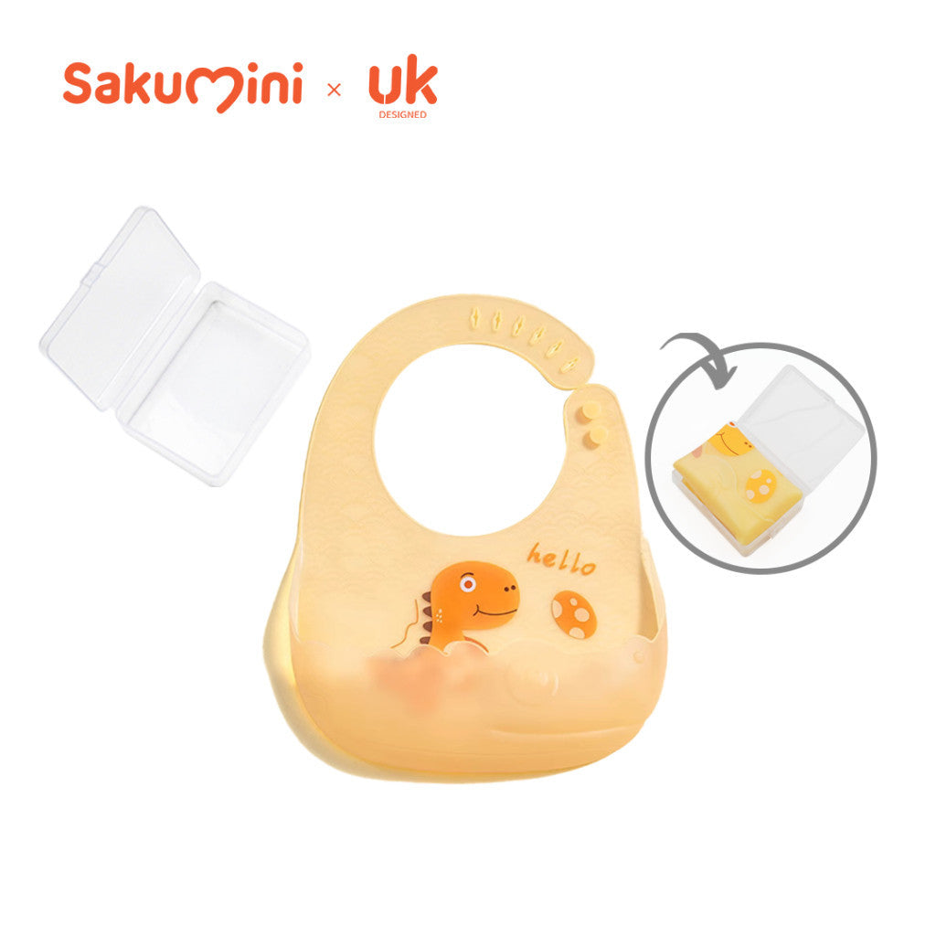 Sakumini Silicone Bib Baby Celemek Makan Bayi Anak Balita Mpasi