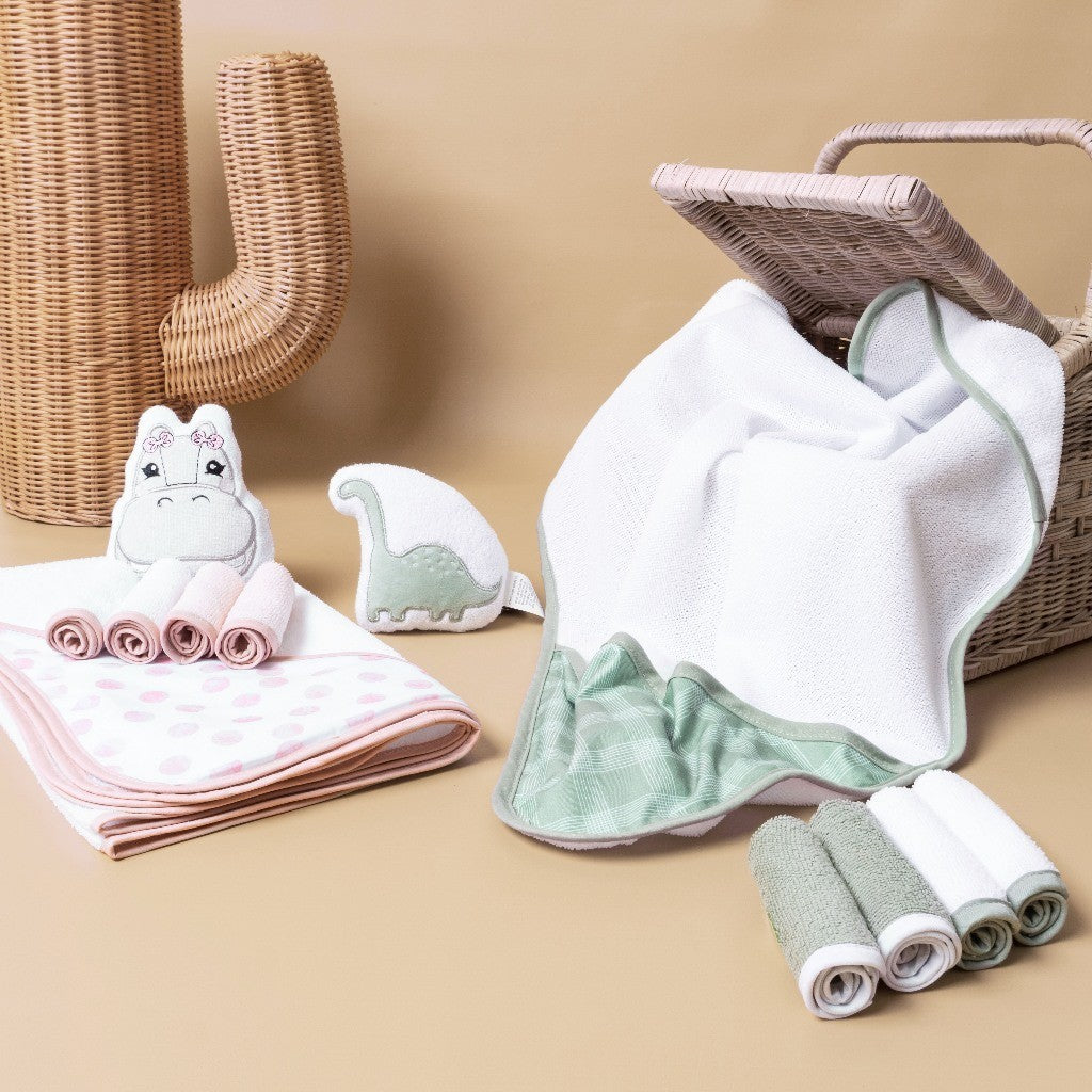 MemoryLife Little Dove Baby Bath Towel Set | Hampers Handuk Bayi, Hampers New Born, Kado lahiran Bayi, Baby Gift Set.