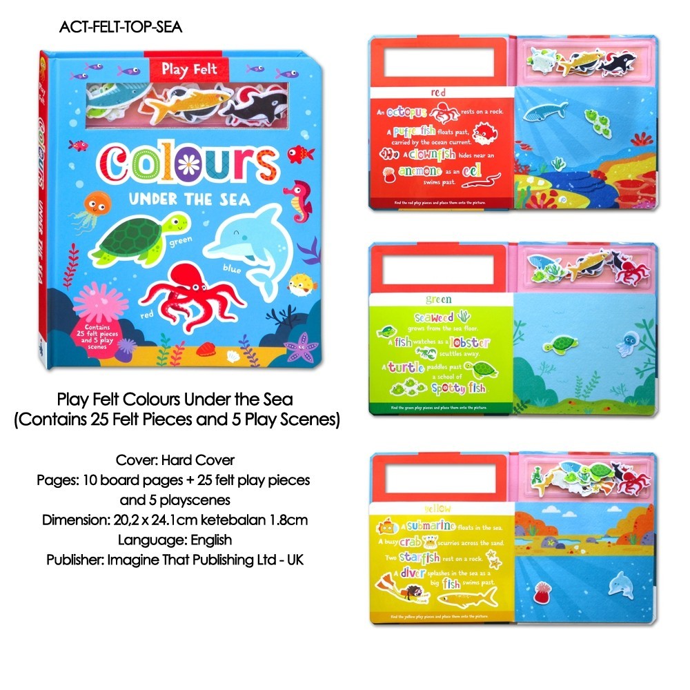 Play Felt First Words On the Farm/Colours Under the Sea  (Contains 25 Felt Pieces and 5 Play Scenes)