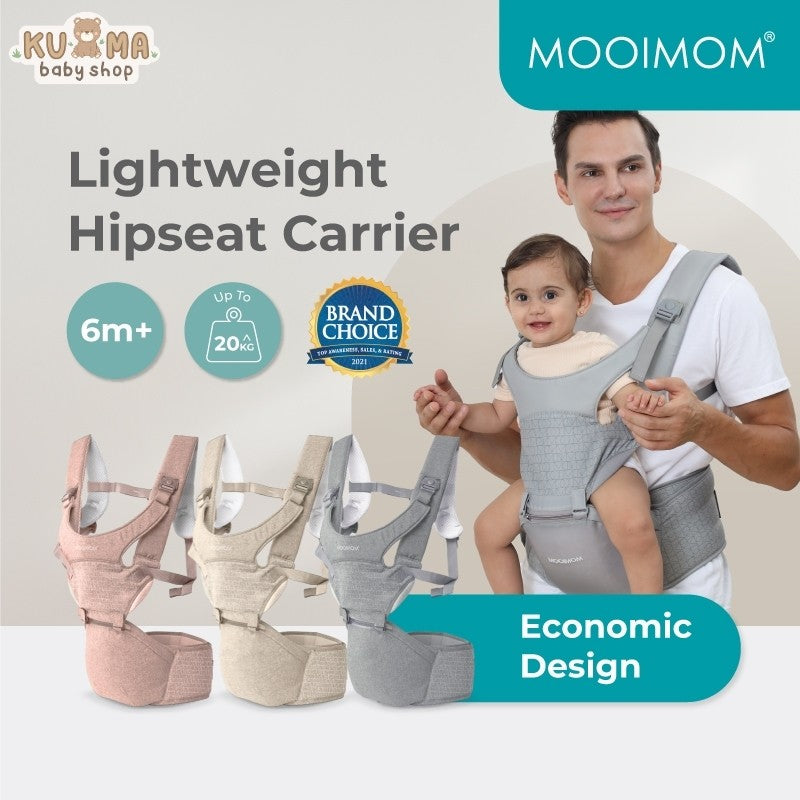 Gendongan Bayi Hipseat Lembut & Ringan - Lightweight Hipseat Carrier MOOIMOM