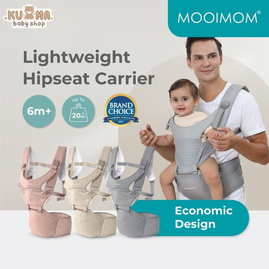 Gendongan Bayi Hipseat Lembut & Ringan - Lightweight Hipseat Carrier MOOIMOM