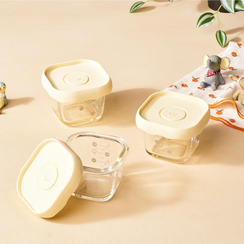 Little Dimple Stackable Baby Food Storage - Tempat Makan Mpasi Bayi - Wadah Mpasi