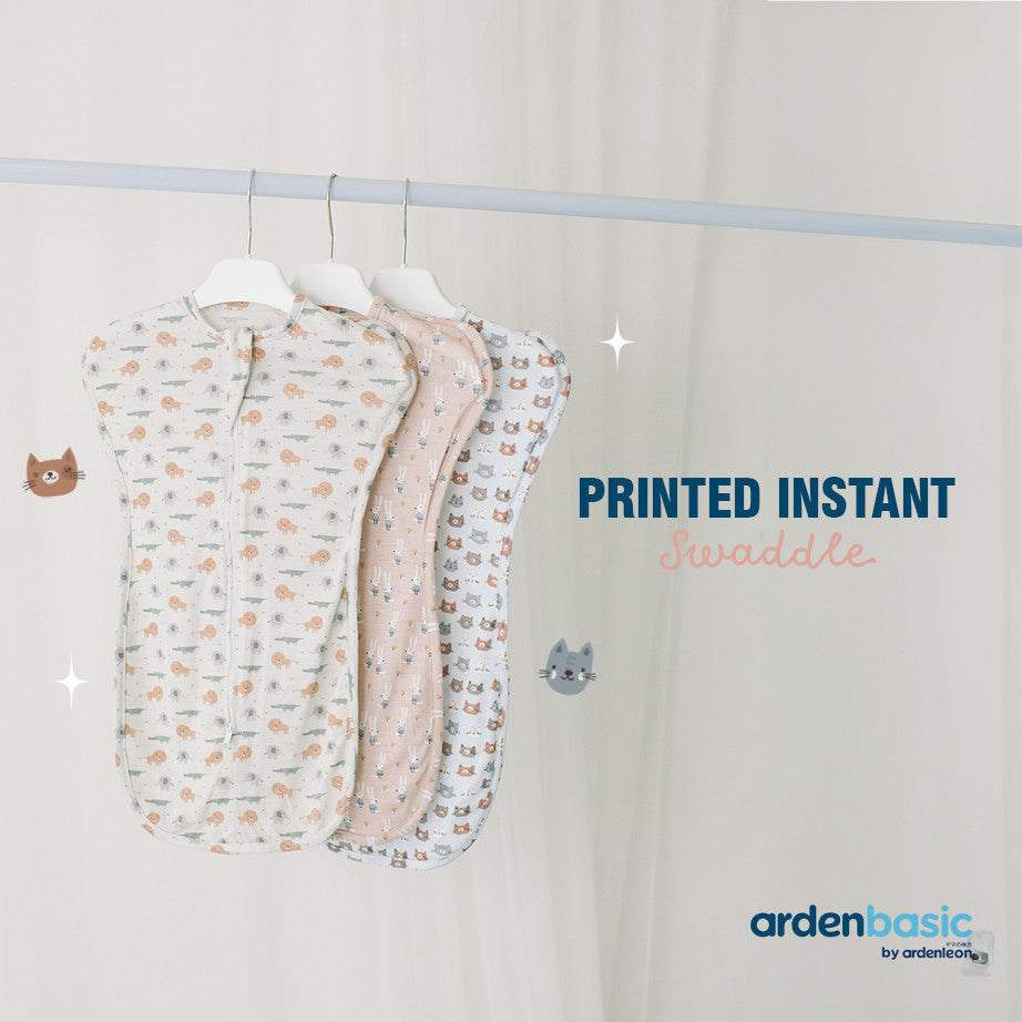 ARDENLEON ArdenBasic Printed Instant Swaddle Bedong Bayi