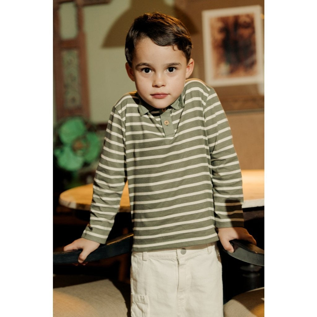 BOHOPANNA - LONG STRIPE TEE - Atasan Anak Lengan Panjang