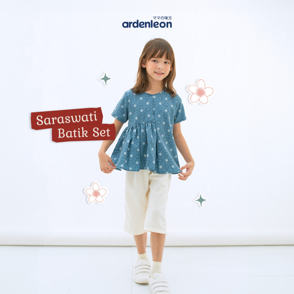 ARDENLEON Setelan Anak Perempuan Saraswati Batik Set