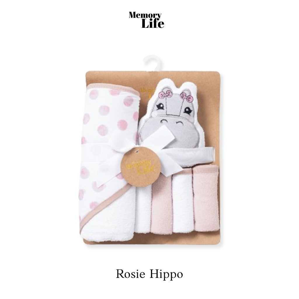 MemoryLife Little Dove Baby Bath Towel Set | Hampers Handuk Bayi, Hampers New Born, Kado lahiran Bayi, Baby Gift Set.