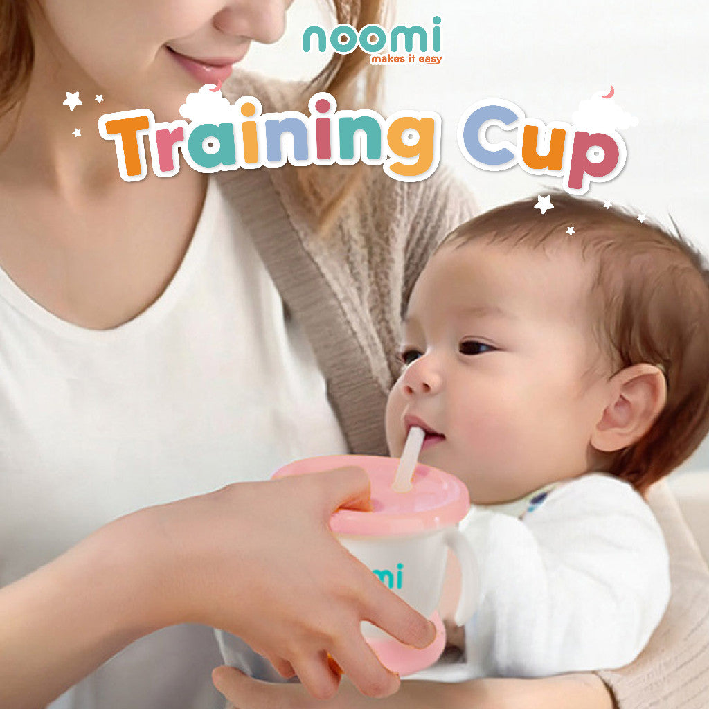Noomi - Training Cup | Gelas Training Minum Sedotan Anti Tumpah Bayi dan Anak