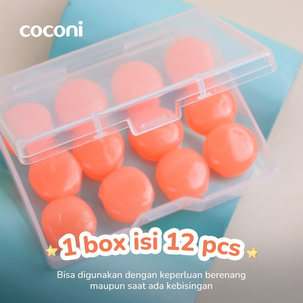 Coconi Kids Earplug | Pelindung / Penutup Telinga Anak Silikon Anti Bising Anti Air untuk Tidur Renang Traveling