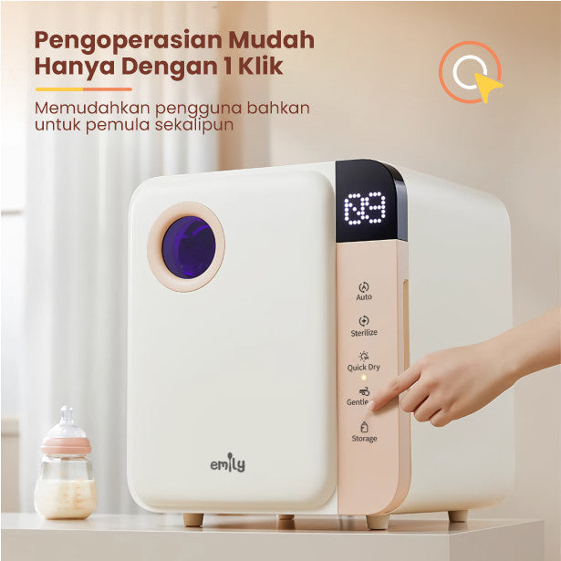 Emily UV Sterillizer & Dryer 25L 150W Sterillizer Baby / Sterillizer Botol Bayi Pengering Alat Bayi EST 19605