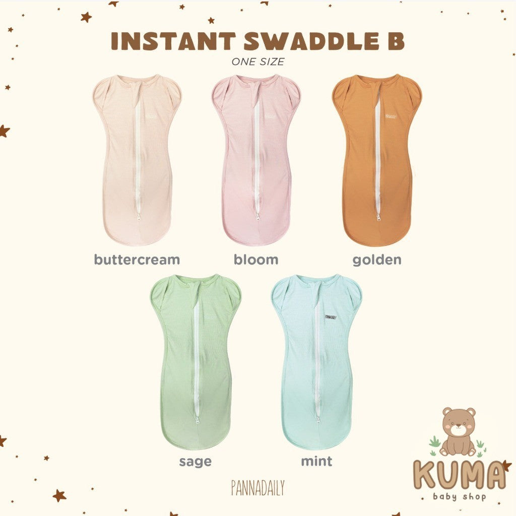 BOHOPANNA - PANNADAILY - PANNA DAILY - BABY & BAYI - INSTANT SWADDLE- Selimut Bayi - Bedong Bayi