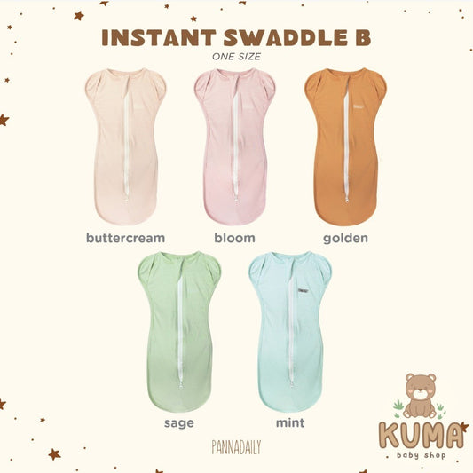 BOHOPANNA - PANNADAILY - PANNA DAILY - BABY & BAYI - INSTANT SWADDLE- Selimut Bayi - Bedong Bayi
