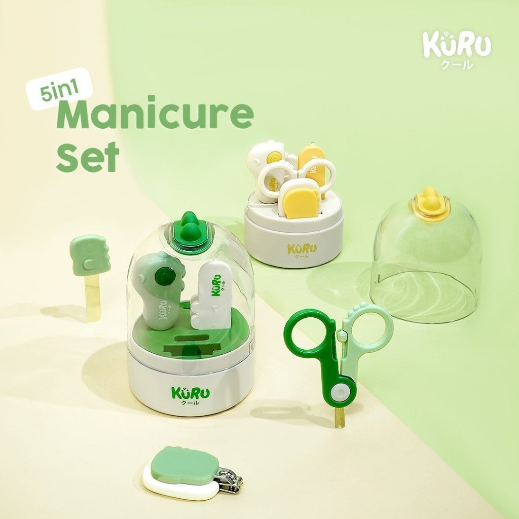 KURU Baby Nail Care Manicure Set 5in1 - Perawatan Gunting Kuku Bayi