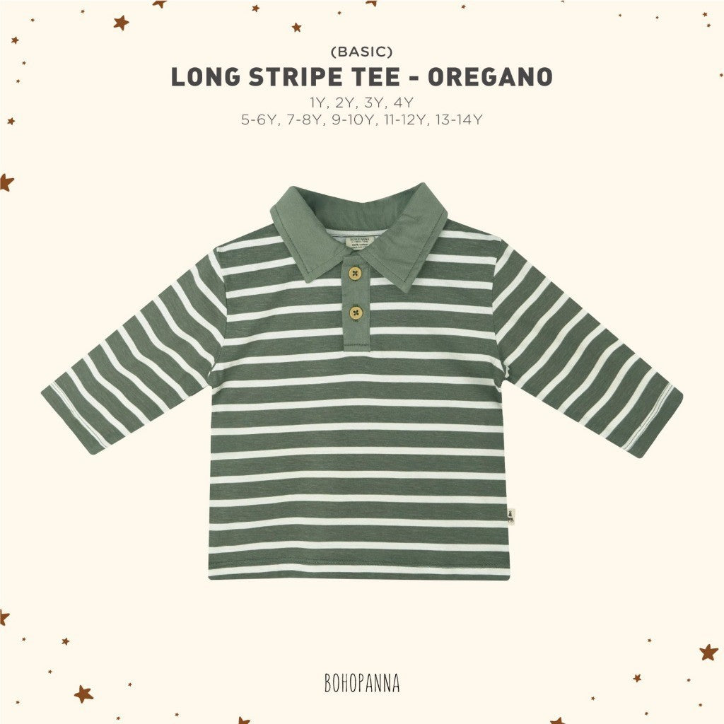 BOHOPANNA - LONG STRIPE TEE - Atasan Anak Lengan Panjang