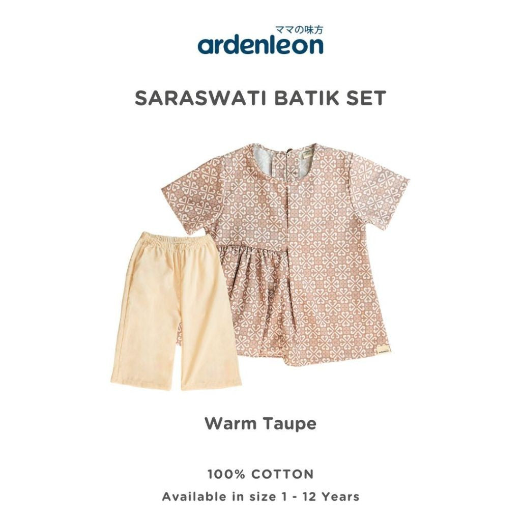 ARDENLEON Setelan Anak Perempuan Saraswati Batik Set