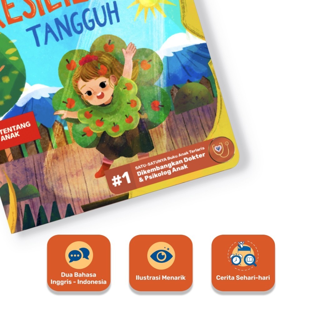Tentang Anak - Bilingual Boardbook: Tangguh / Empati | Resilience / Empathy | Buku Cerita Anak Bahasa Inggris Indonesia | Usia 3+